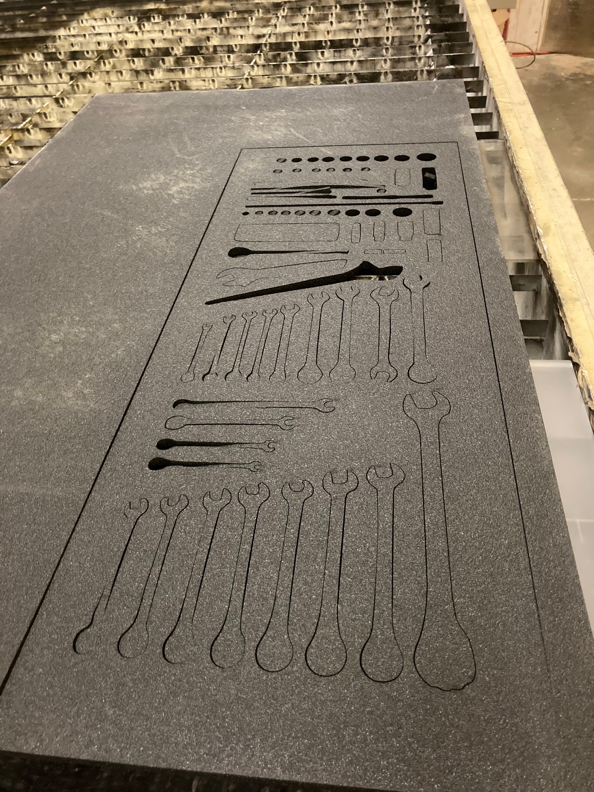 Sample kit of foam types and colors